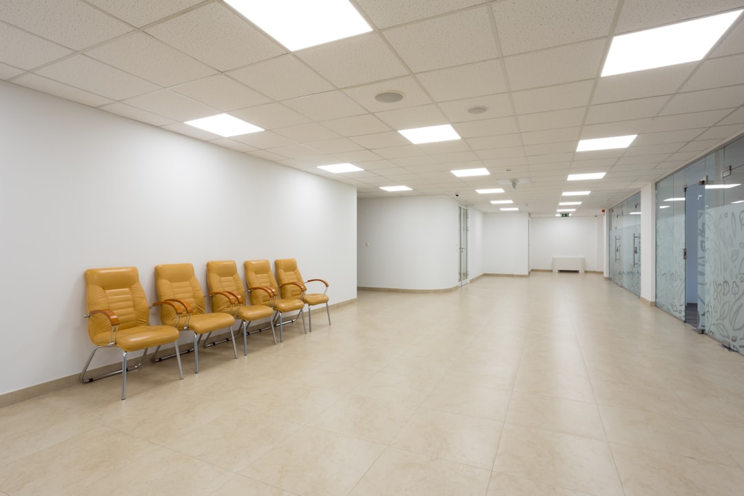 Clean bright corridor in the office